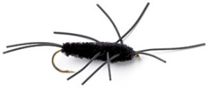 Ugly Bug Black Rubber Legs - High Water Fly Fishing Flies